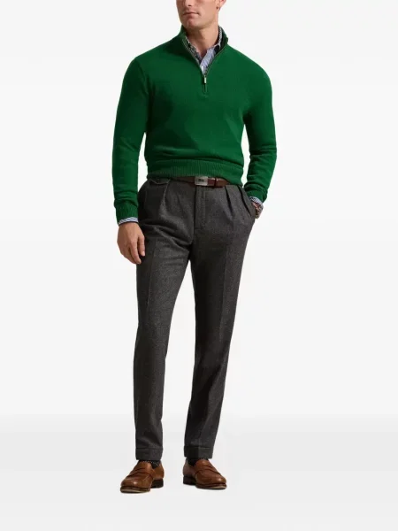 Tricou polo Polo Ralph Lauren cu glugă cu blană cu broderie roșu
