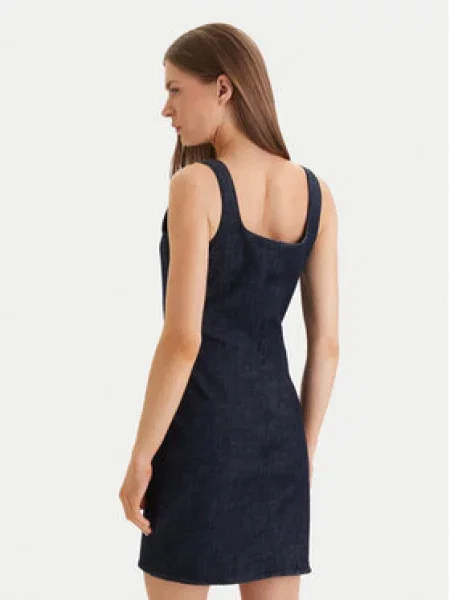 Calvin Klein Haljina za svaki dan Sculpt Tamnoplava plava