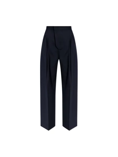 Spodnie Victoria Beckham niebieskie
