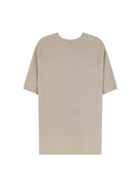Sweter Max Mara z kaszmiru z krótkim rękawem beżowy