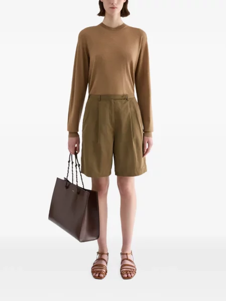Pantaloni scurți Jil Sander maro