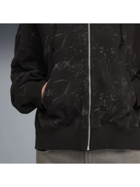 PUMA bluza z kapturem Street Glam oversize na Odzież S czarny