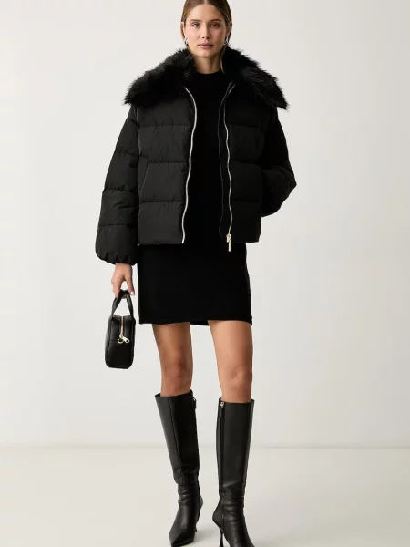 Twinset rochie cu vâscoză negru