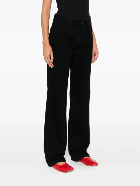 Blugi The Row cu 5 buzunare negru