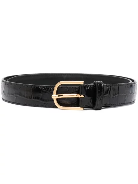 Curea Toteme din piele negru