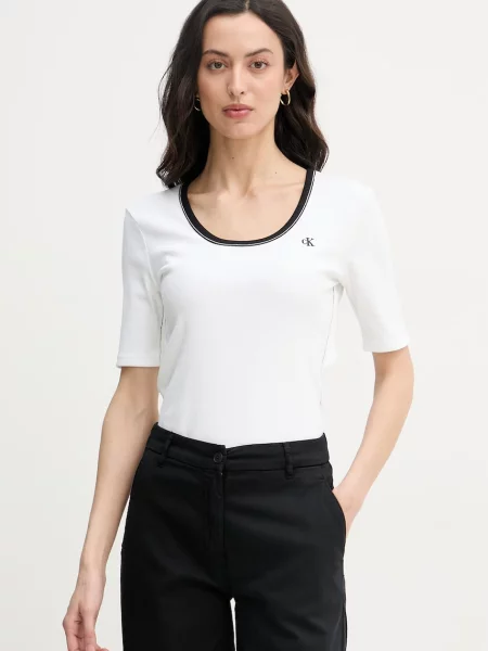 Calvin Klein Jeans tričko s béžové