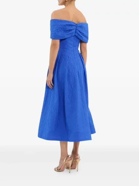 Rochie midi Rebecca Vallance până la genunchi de costum albastru