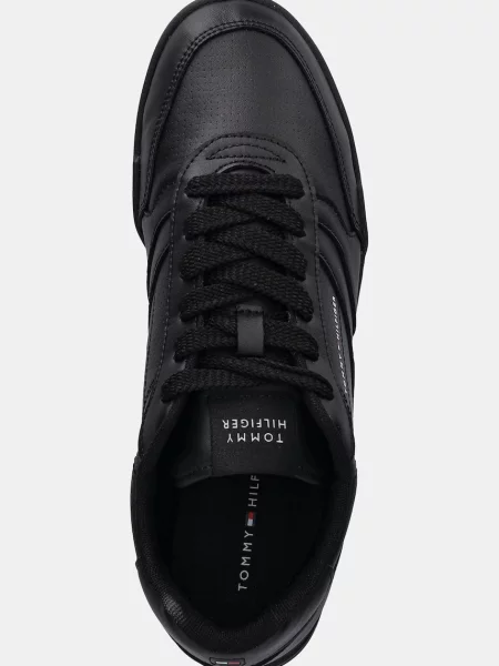Tommy Hilfiger Кожени маратонки LOPRO CUP LEATHER черно