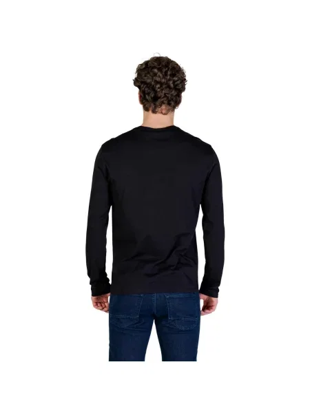 Tricou cu mânecă lungă Eax negru