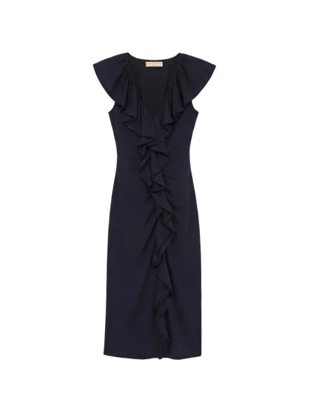 Rochie midi Ulla Johnson cu volane albastru