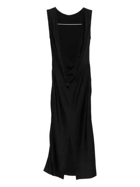 Rochie Another Tomorrow drapată de costum negru