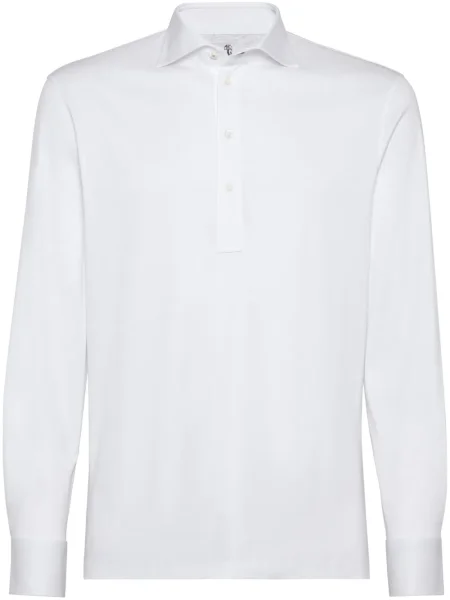 Polo Brunello Cucinelli alb