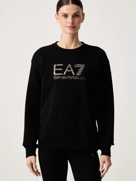 Emporio Armani hanorac pentru femei cu negru