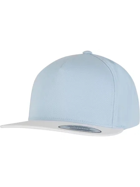 Flexfit Șapcă Classic 5 albastru deschis alb