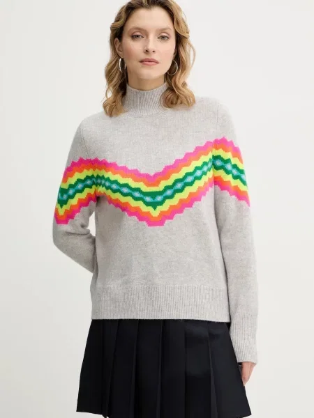 FROM FUTURE pulover de casmir cu turtleneck gri