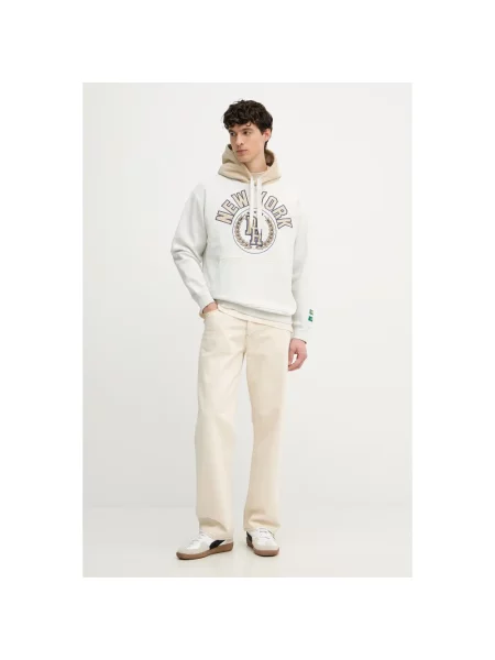 Bluza z kapturem z bawełny RHUIGI X PUMA beżowa