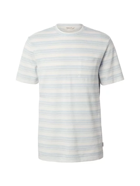 INDICODE JEANS Tricou Scotland albastru deschis alb