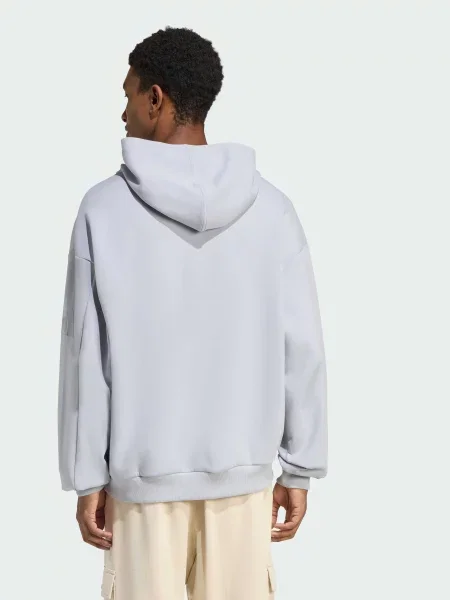 Переработанный худи Adidas серое