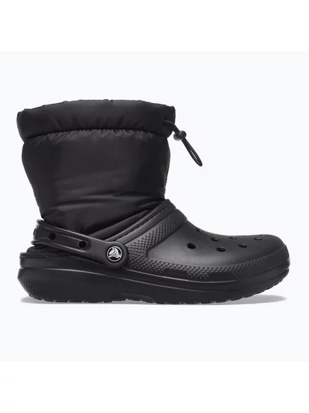 Čižmy Crocs Classic Lined Neo Puff Boot Black/Black čierna