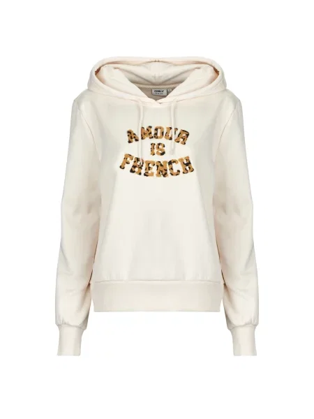 Majica Only s kapuljačom bež