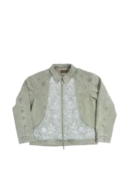 Geacă Birth Of Royal Child cu broderie verde