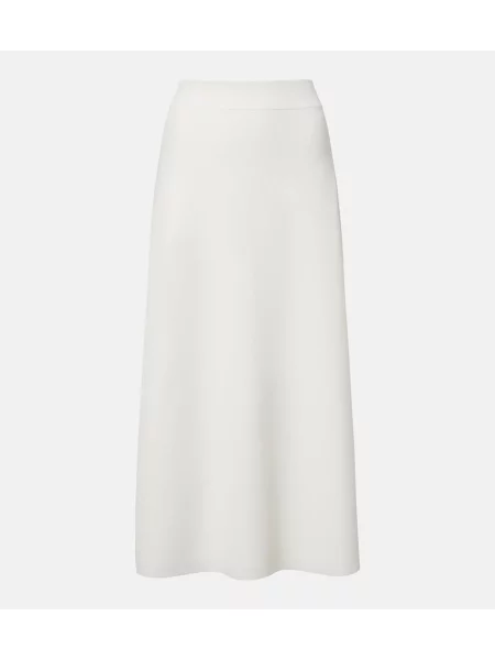 Fustă midi Max Mara alb