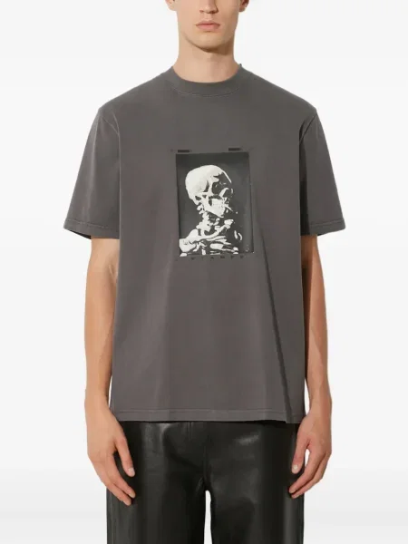 Тениска Stampd с принт сиво