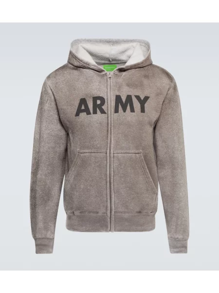 Суичър с качулка Notsonormal от джърси сиво