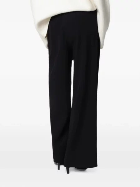 Pantaloni Almada Label din crep negru