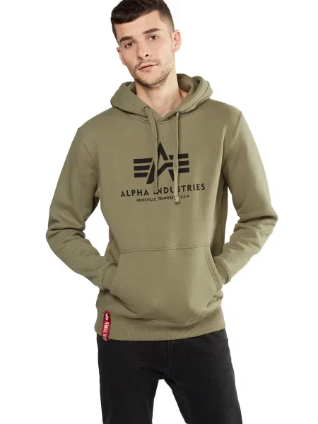 ALPHA INDUSTRIES Majica oliva črna
