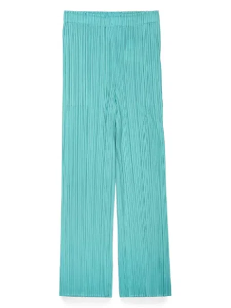 Pantaloni Pleats Please Issey Miyake verde