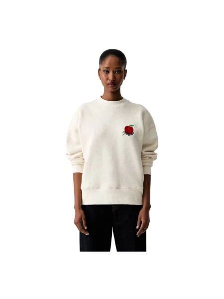 MSGM bluza z bawełną beżowa