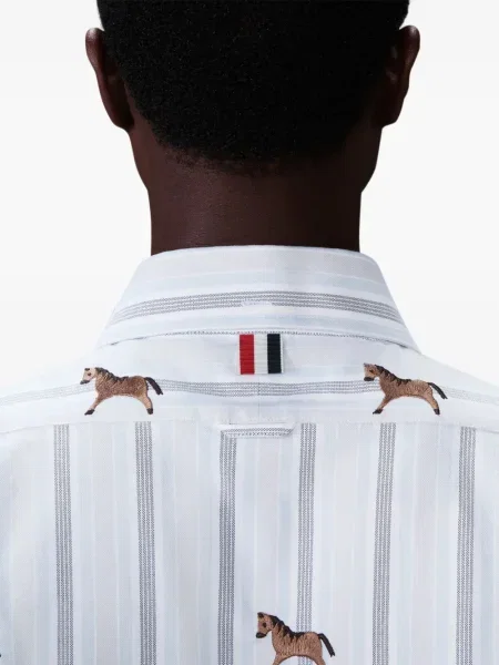 Риза Thom Browne синьо