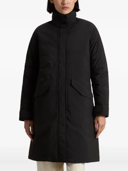 Palton Woolrich cu glugă negru