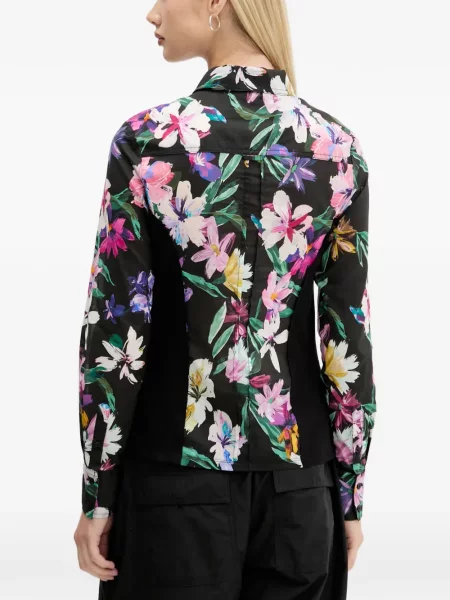 Cămașă Desigual cu model floral negru