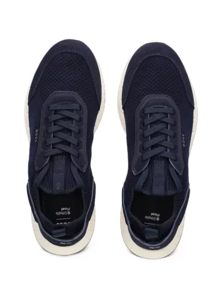 Fűzős hálós sneaker Boss kék