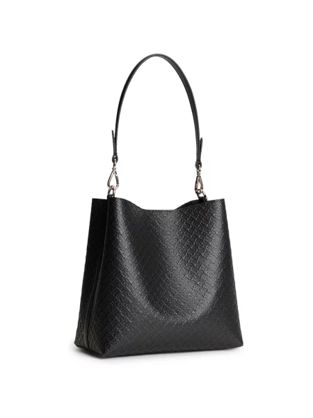 Kabelka Tommy Hilfiger Th Icon Shoulder Bag Mono čierna