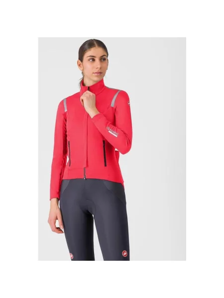Kurtka przeciwwiatrowa Castelli Perfetto RoS 3 Rosso Corsa hibiskus L czerwony