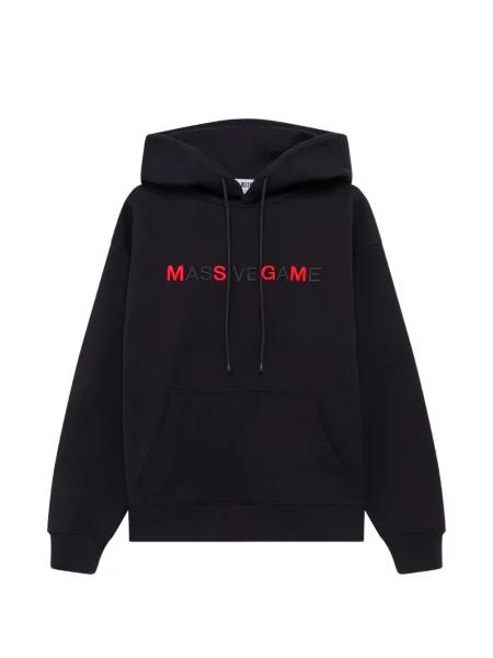 Hanorac cu glugă Msgm cu autograf negru