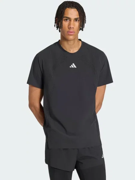 ADIDAS PERFORMANCE Tricou funcțional Aspyre negru alb