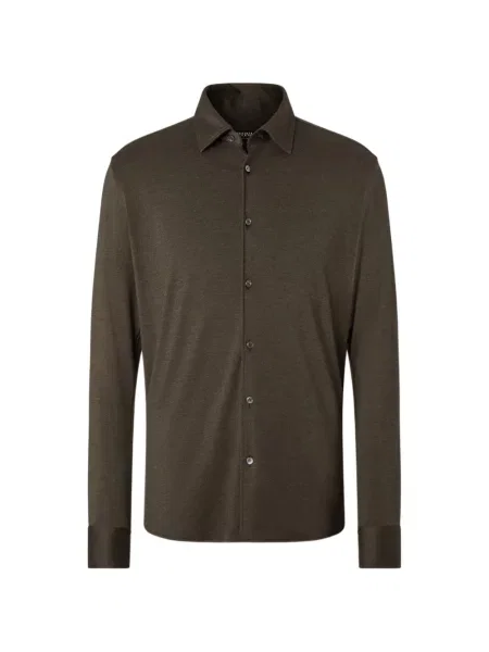 Cămașă Zegna de mătase verde