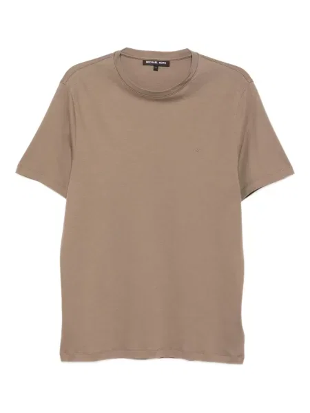 Tricou Michael Kors cu broderie maro