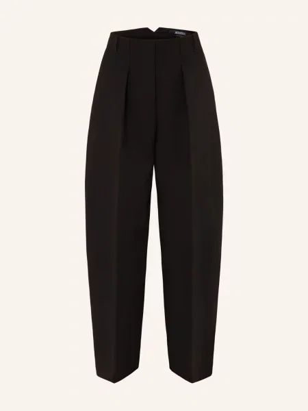 Jacquemus Kalhoty Le Pantalon Ovalo černá