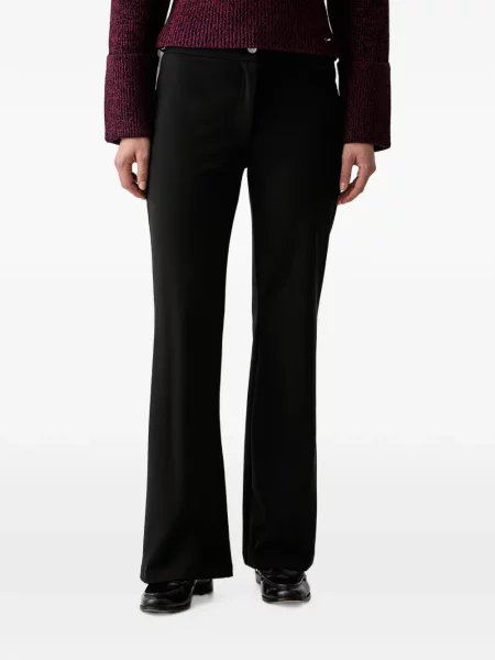 Pantaloni Dkny cu cataramă evazate negru