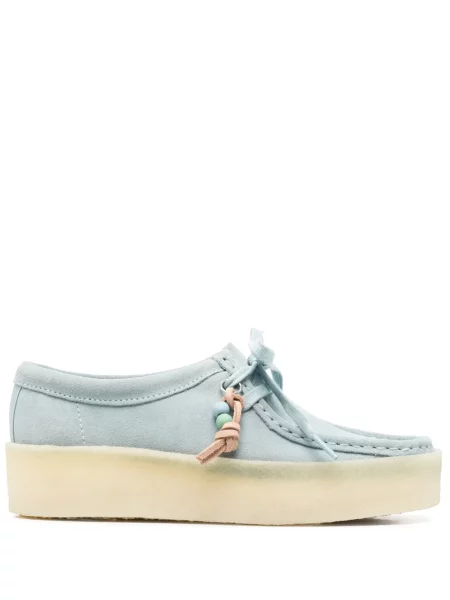 Pantofi loafer Clarks Originals din piele de căprioară albastru