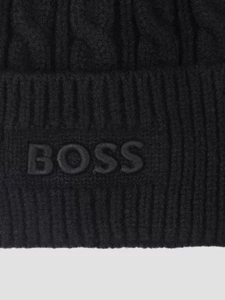Детская шапка Boss черная