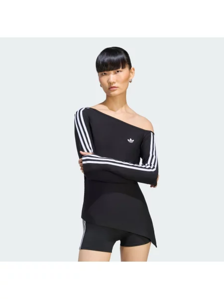 Top Adidas asymetryczny czarny