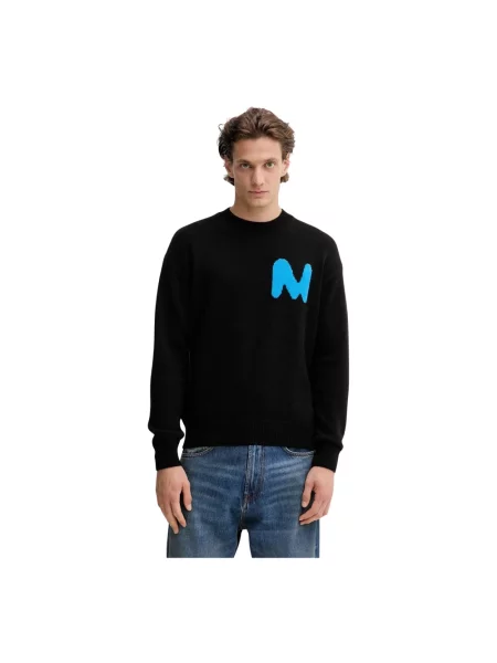 MSGM sweter wełniany czarny