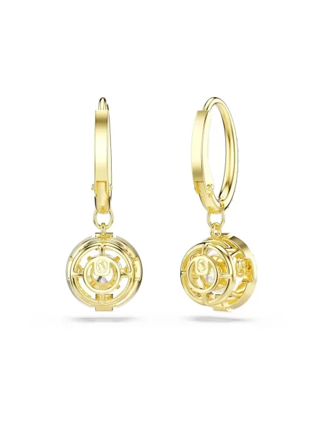 Swarovski kolczyki pozłacane z cyrkonią UNA żółte