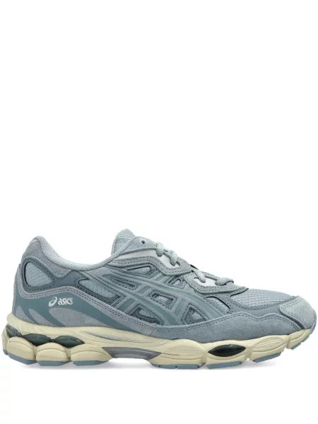Sneakerși Asics din piele de căprioară albastru